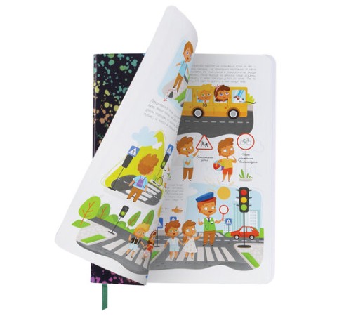 Дневник 1-4 класс 48 л., кожзам (гибкая), печать, фольга, ЮНЛАНДИЯ, 