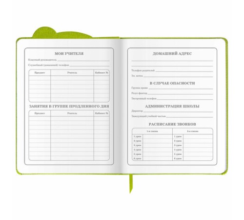 Дневник 1-4 класс 48 л., кожзам (твердая с поролоном), фигурный край, фольга, ЮНЛАНДИЯ, 