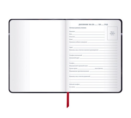 Дневник 1-11 класс 48 л., кожзам (твердая с поролоном), печать, наклейки, BRAUBERG, 