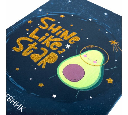 Дневник 1-11 класс 48 л., кожзам (твердая), печать, глиттер, ЮНЛАНДИЯ, 