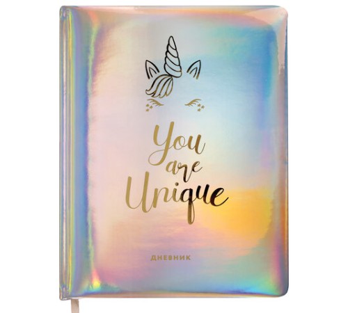 Дневник 1-11 класс 48 л., кожзам (твердая с поролоном), фольга, BRAUBERG HOLIDAY, 