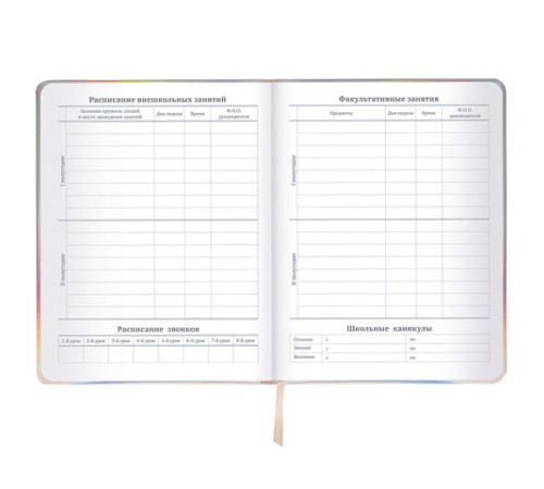 Дневник 1-11 класс 48 л., кожзам (твердая с поролоном), фольга, BRAUBERG HOLIDAY, 