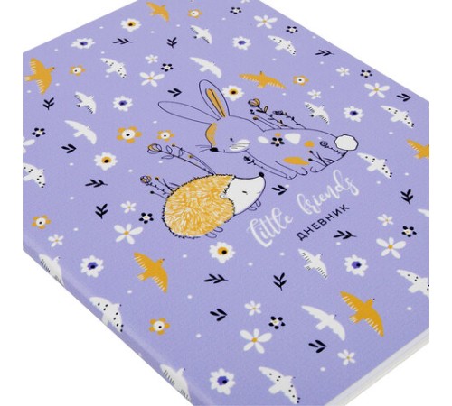 Дневник 1-4 класс 48 л., кожзам (гибкая), печать, фольга, ЮНЛАНДИЯ, 