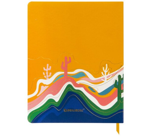 Дневник 1-11 класс 48 л., кожзам (гибкая), печать, фольга, BRAUBERG, 