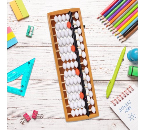 Счеты Абакус (соробан) белые ЮНЛАНДИЯ 