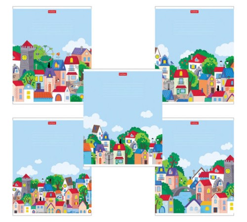 Тетрадь 12 л. HATBER клетка, обложка картон, 