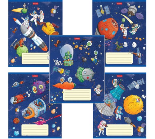 Тетрадь 18 л. HATBER клетка, обложка картон, 