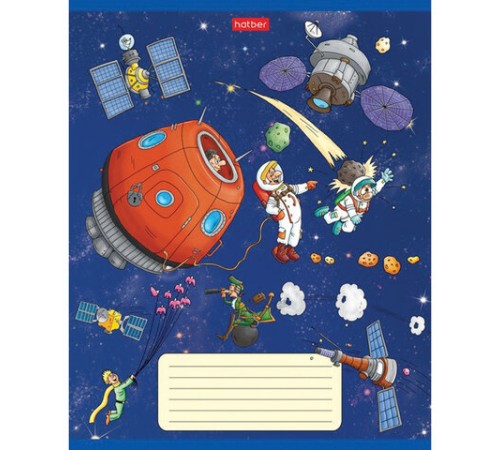 Тетрадь 18 л. HATBER клетка, обложка картон, 