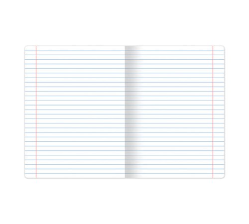 Тетрадь ЗЕЛЁНАЯ обложка, 12 л., линия с полями, офсет, ПЗБМ, 19988