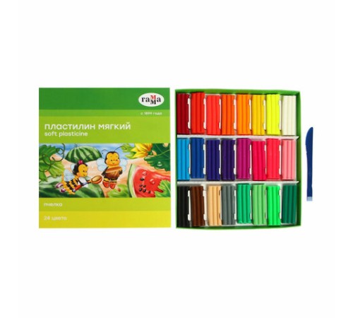 Пластилин восковой ГАММА 