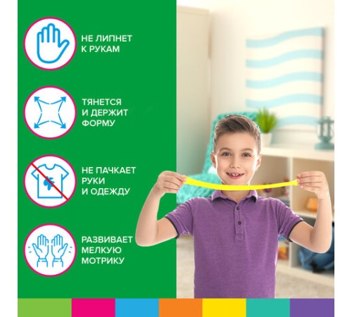 Пластилин супер лёгкий воздушный застывающий 12 цветов, 120 г, 3 стека, BRAUBERG KIDS, 106306