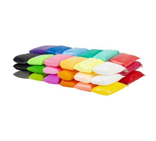 Пластилин супер лёгкий воздушный застывающий 36 шт. (32 цвета + 2 белых + 2 черных) 360 г, 3 стека, BRAUBERG KIDS, 106309