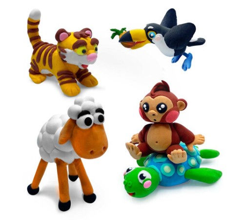 Пластилин супер лёгкий воздушный застывающий 36 шт. (32 цвета + 2 белых + 2 черных) 360 г, 3 стека, BRAUBERG KIDS, 106309