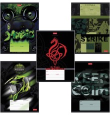 Тетрадь 18 л., HATBER, клетка, обложка картон, 