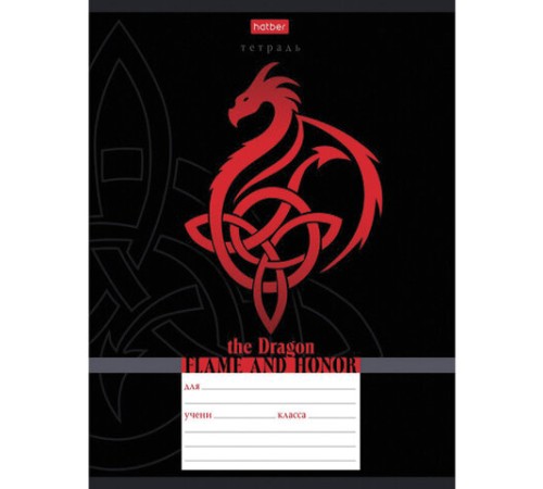 Тетрадь 18 л., HATBER, клетка, обложка картон, 