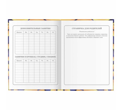 Дневник 1-4 класс 48 л., гибкая обложка, ЮНЛАНДИЯ, выборочный лак, с подсказом, 