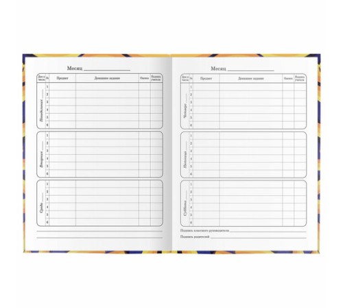 Дневник 1-4 класс 48 л., гибкая обложка, ЮНЛАНДИЯ, выборочный лак, с подсказом, 