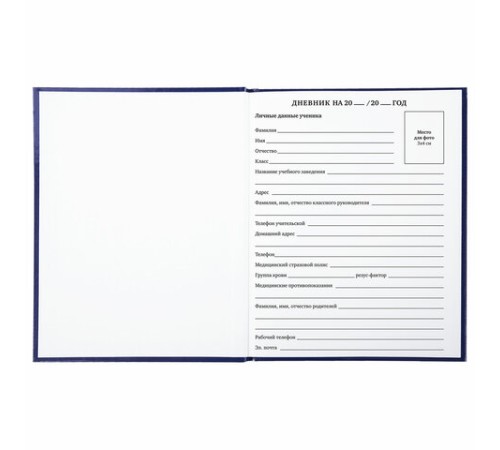Дневник 1-11 класс 40 л., твердый, BRAUBERG, глянцевая ламинация, 