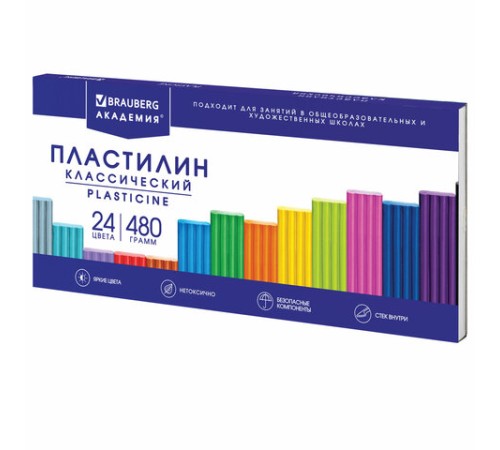 Пластилин классический BRAUBERG 