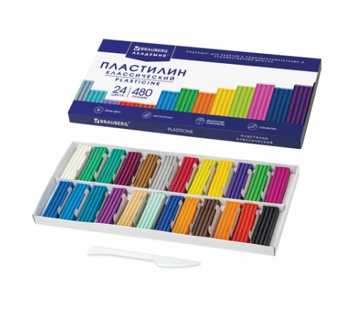 Пластилин классический BRAUBERG 
