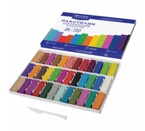 Пластилин классический BRAUBERG 