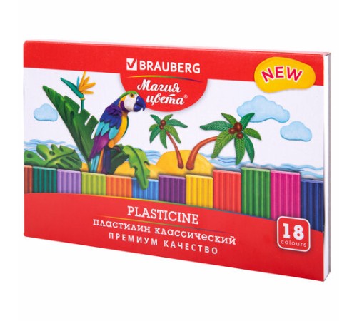 Пластилин классический BRAUBERG 