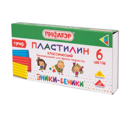 Пластилин классический ПИФАГОР 