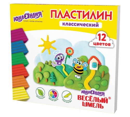 Пластилин классический ЮНЛАНДИЯ 
