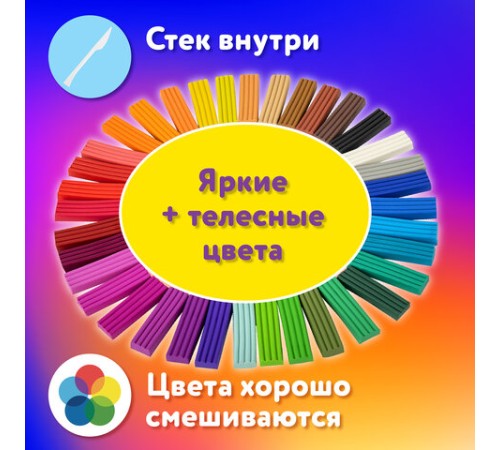 Пластилин классический ЮНЛАНДИЯ 