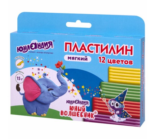 Пластилин мягкий ЮНЛАНДИЯ 