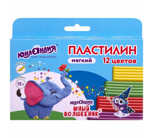 Пластилин мягкий ЮНЛАНДИЯ 