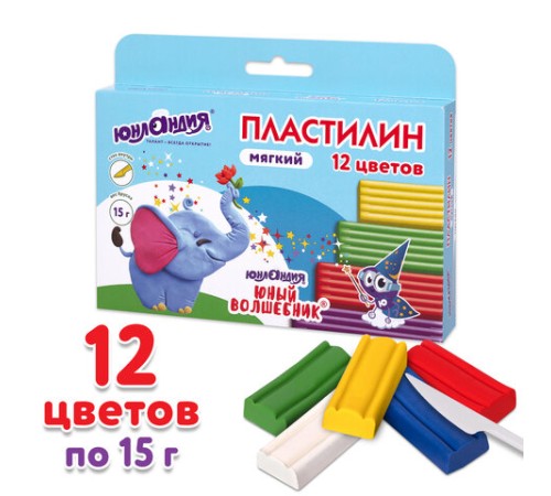Пластилин мягкий ЮНЛАНДИЯ 