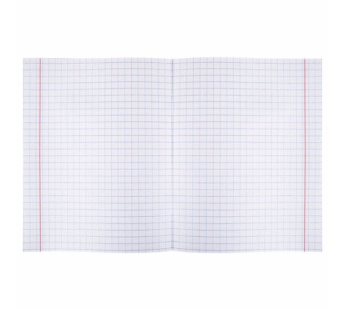 Тетрадь ЗЕЛЁНАЯ обложка 12 л., крупная клетка с полями, офсет, 