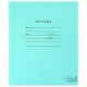 Тетрадь ЗЕЛЁНАЯ обложка 12 л., узкая линия с полями, офсет, 