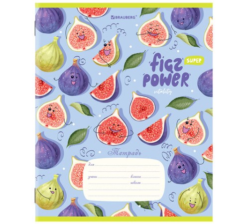 Тетрадь 12 л. BRAUBERG, клетка, обложка картон, 