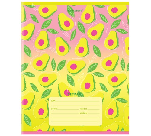 Тетрадь 12 л. BRAUBERG, клетка, обложка картон, 