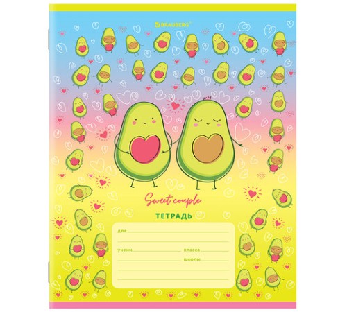 Тетрадь 12 л. BRAUBERG, клетка, обложка картон, 