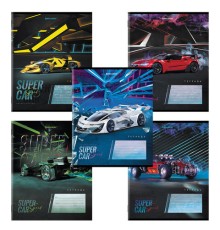 Тетрадь 12 л. BRAUBERG, клетка, обложка картон, 