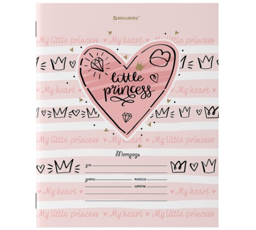 Тетрадь 12 л. BRAUBERG, линия, обложка картон, 