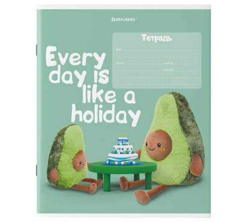 Тетрадь 18 л. BRAUBERG клетка, обложка картон, 