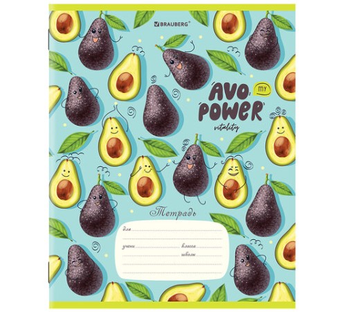 Тетрадь 18 л. BRAUBERG линия, обложка картон, 