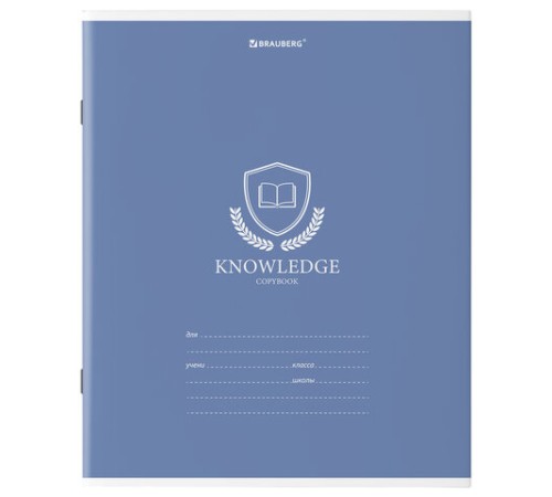 Тетрадь 18 л. BRAUBERG линия, обложка картон, 