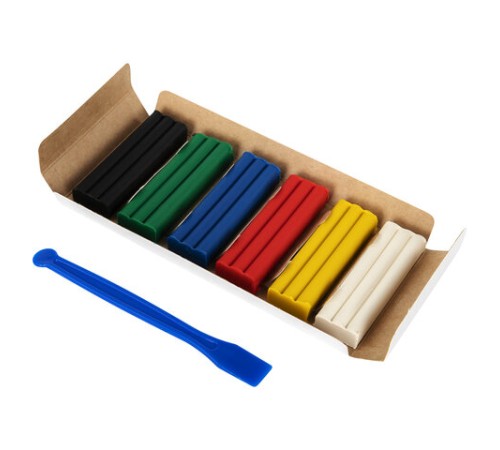 Пластилин мягкий восковой BRAUBERG KIDS, 6 цветов, 90 г, со стеком, 106493