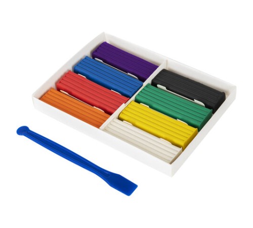Пластилин классический BRAUBERG KIDS, 8 цветов, 160 г, со стеком, 106501