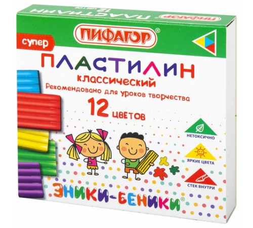 Пластилин классический ПИФАГОР 