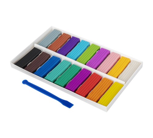 Пластилин классический BRAUBERG KIDS, 18 цветов, 360 г, со стеком, 106510