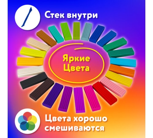 Пластилин классический ЮНЛАНДИЯ 