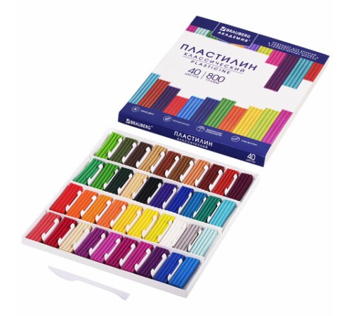 Пластилин классический BRAUBERG 