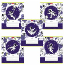 Тетрадь 12 л. HATBER клетка, обложка картон, 