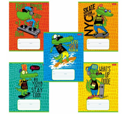 Тетрадь 12 л. HATBER клетка, обложка картон, 